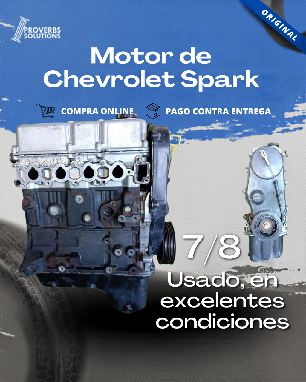 Motor Chevrolet Spark 1.0L (4 Cil.) - 7/8 Usado de Importación