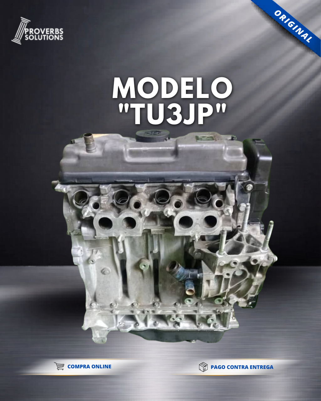 Motor Peugeot 206 1.4L 8V  (TU3JP) - 7/8 Usado de Importación