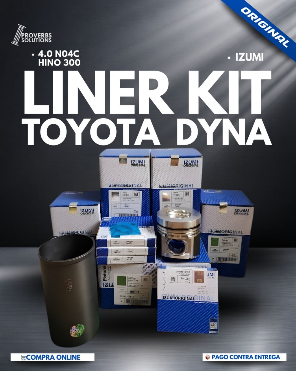 Liner Kit Toyota Dyna / Hino 300 Motor N04C (4.0L) - Calidad Original Izumi