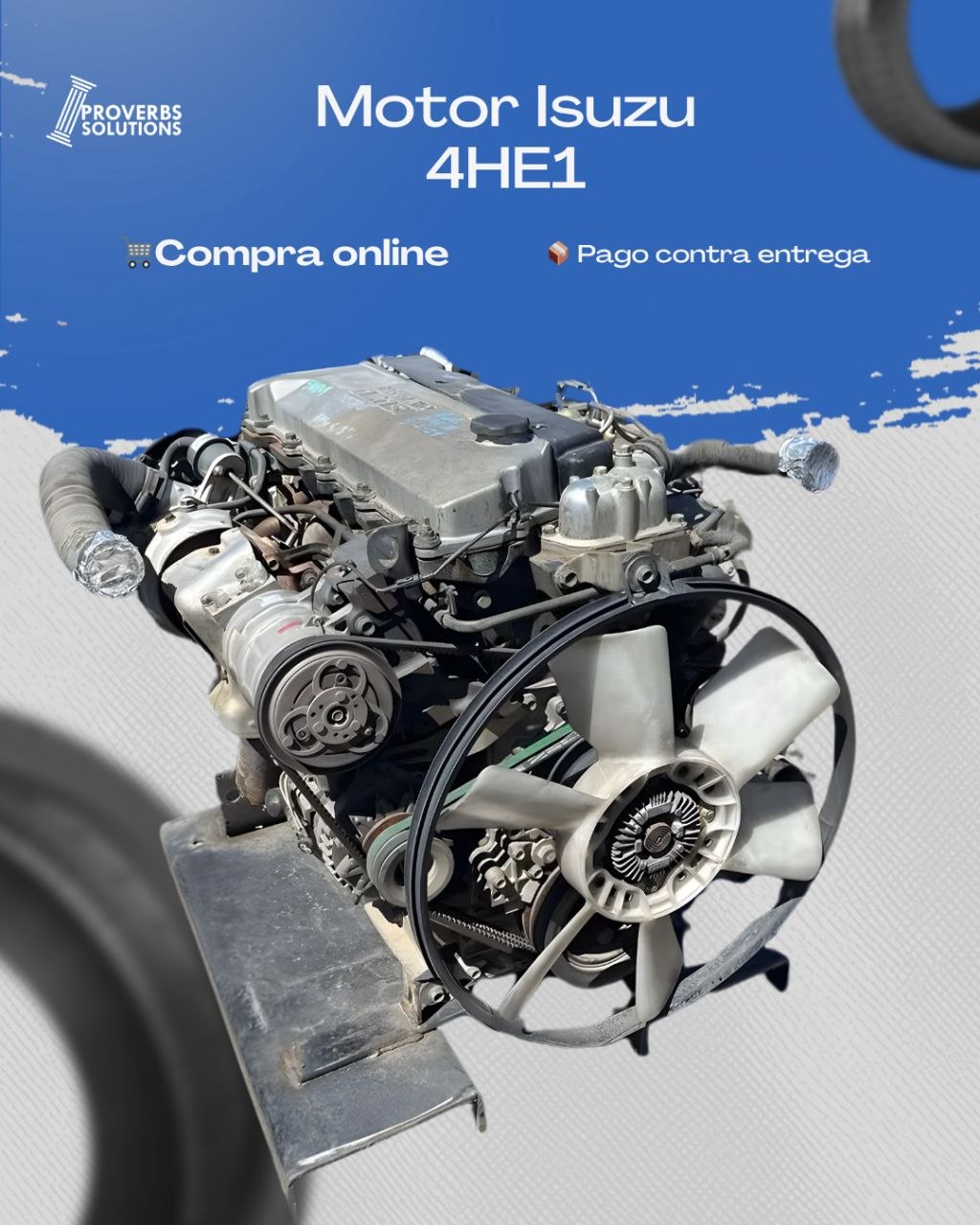 Motor Isuzu 4HE1 4.8L Turbo Diésel