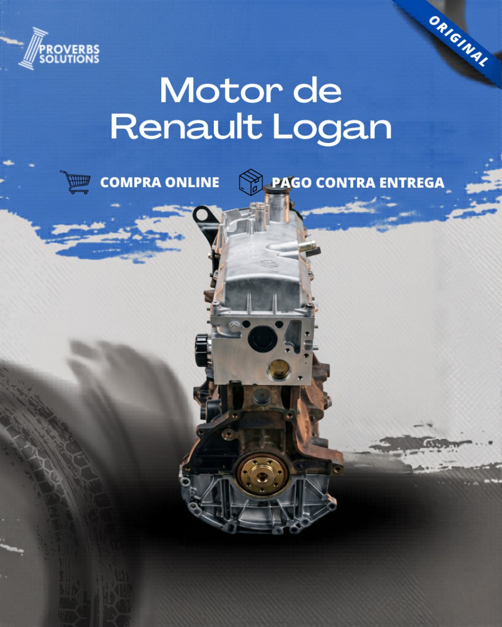 Motor Renault Logan 1.6L 8V (Modelo K7M) - 7/8 Usado de Importación